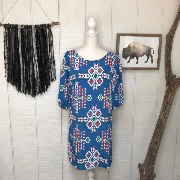 Maude Dresses & Skirts - Maude multi-colored western print tunic dress